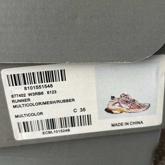 Balenciaga runners sneaker ‘grey multi-color - Picture 2 of 3